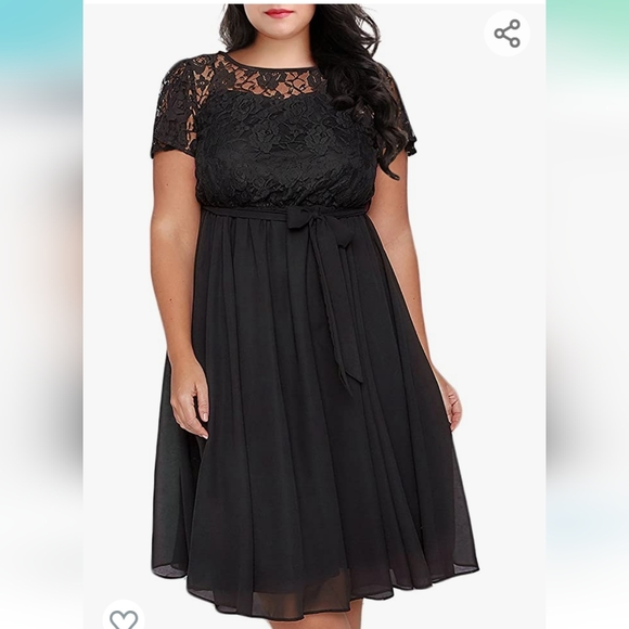 Dresses & Skirts - Scoop Neck Lace Dress